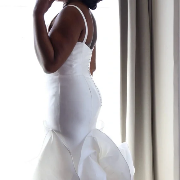 Elegant White Wedding Gown